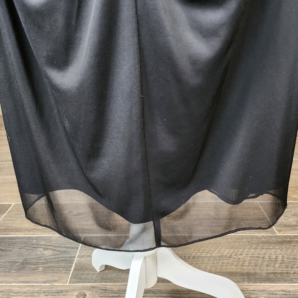 Onyx Nite Cocktail Dress Womens 22W Black Beaded Stretch Party Gala Occasion VTG - Picture 7 of 12